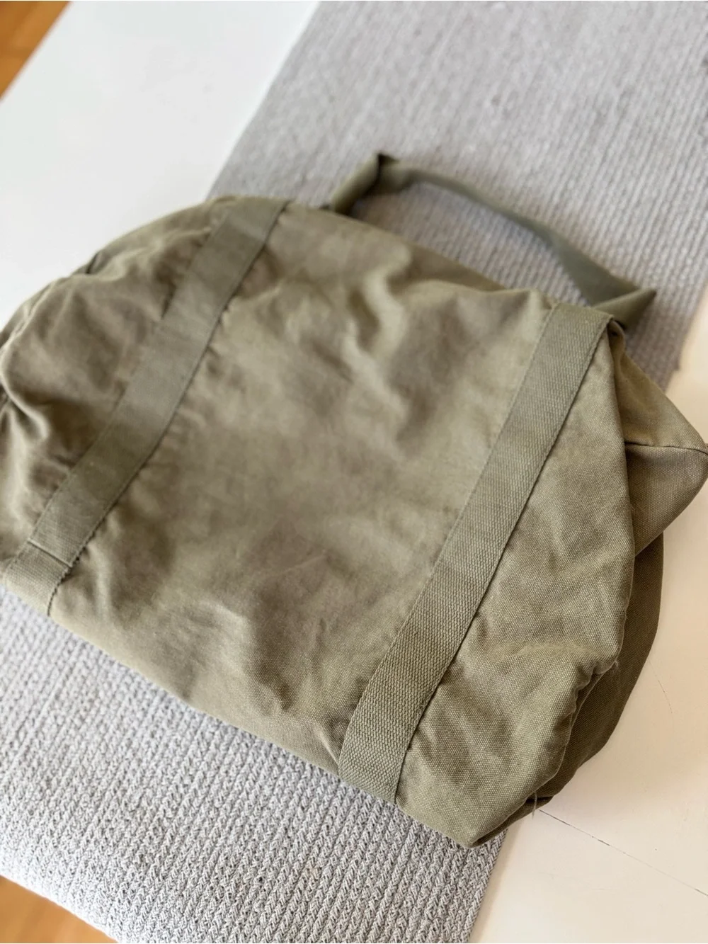 Vintage Sierra Club Canvas Zip Top Duffle Bag
